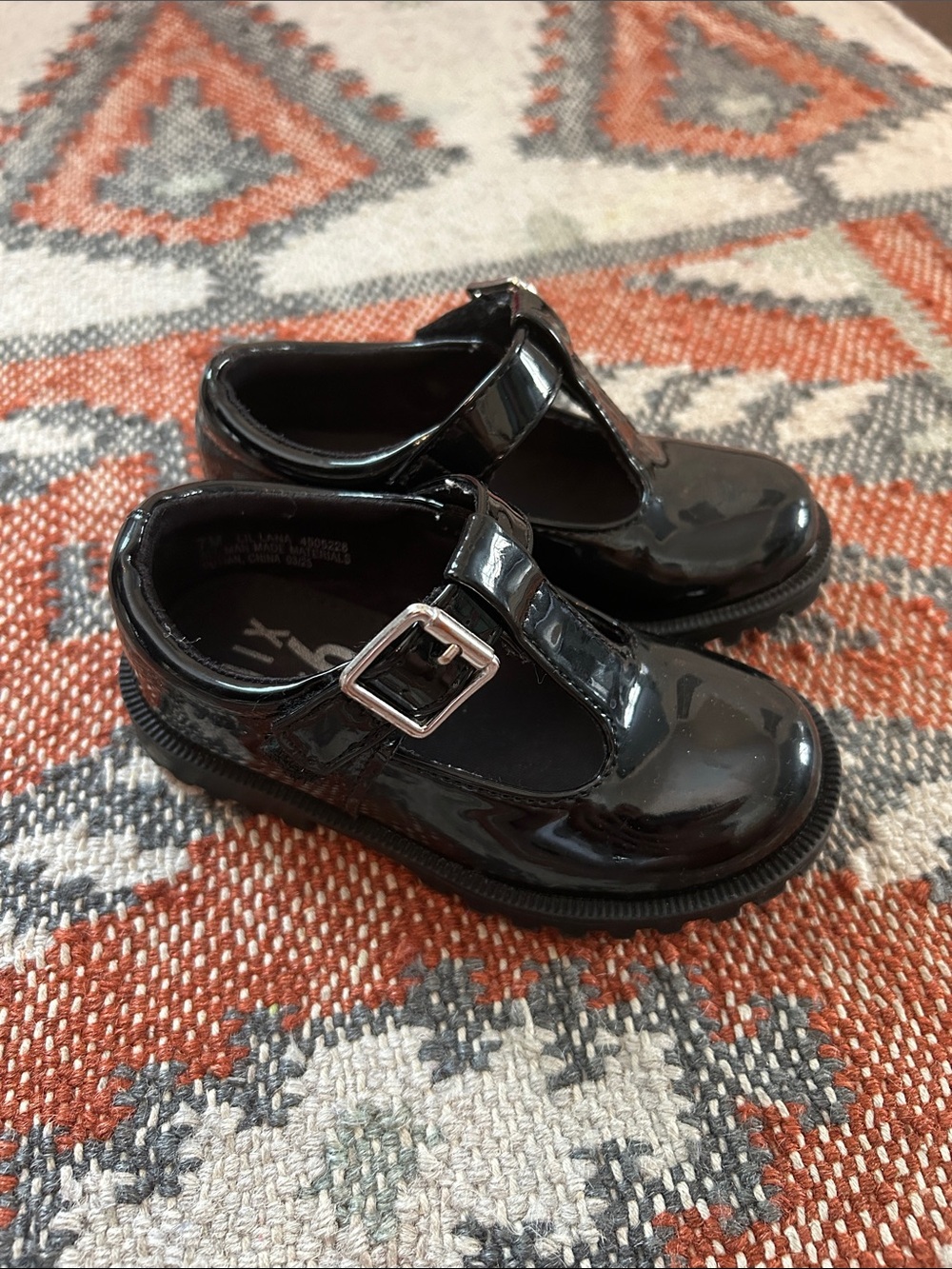Mix No. 6 Black Patent Mary Jane Shoes for Kids